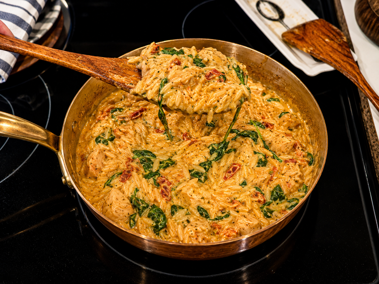 One Pan Marry Me Chicken and Orzo