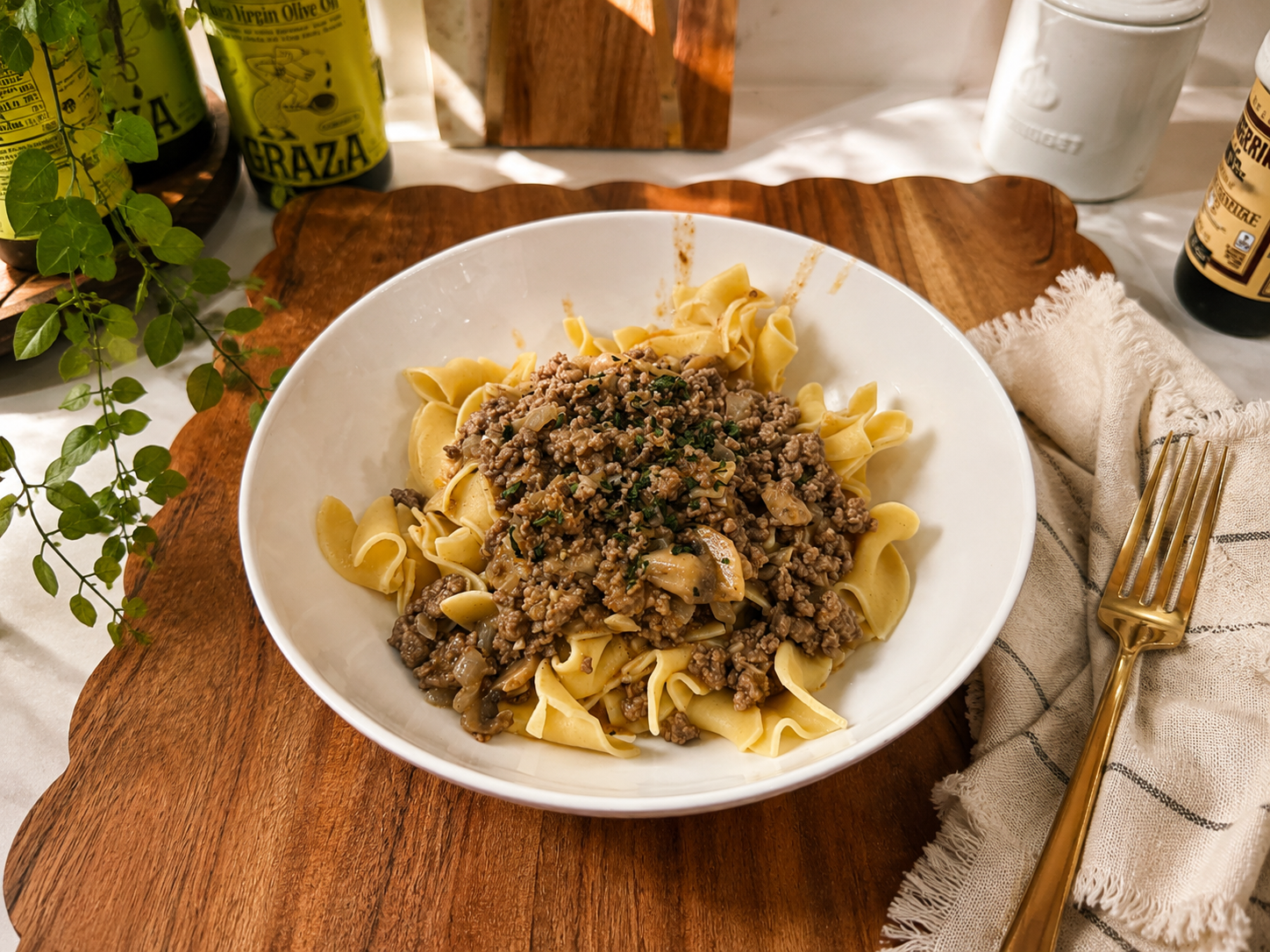 Ground Beef Stroganoff